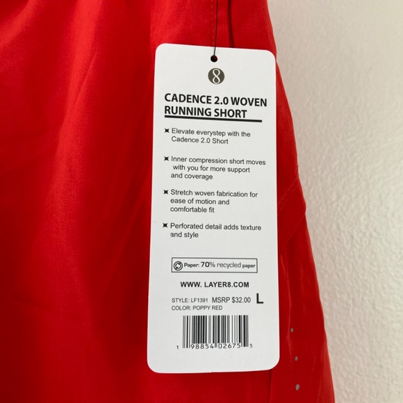 New Layer 8 women’s running shorts - Picture 2 of 7